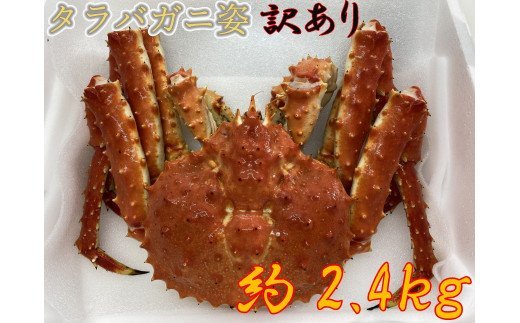 【ふるさと納税】北海道オホーツク産　本堅タラバ蟹訳あり（冷凍）（2.3～2.4kg）【12044】