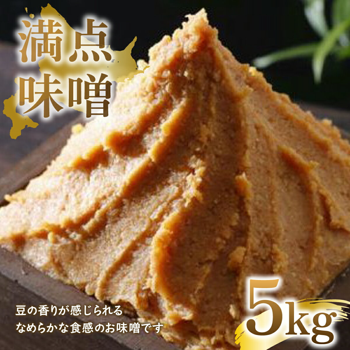 【ふるさと納税】 満点味噌5kg ふるさと納税 味噌 ミソ みそ 味噌汁 料理 調味料 北海道 大空町 送料無料 OSA015