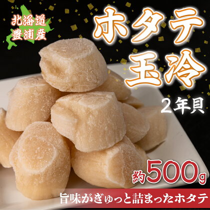 ホタテ 北海道 豊浦 噴火湾 礼文華 約500g 帆立 貝柱 2年貝 【 ふるさと納税 人気 おすすめ ランキング 魚介類 貝 ほたて 帆立 ホタテ 帆立貝柱 礼文華 玉冷 刺身 大粒 肉厚おいしい 美味しい 海鮮 バーベキュー BBQ 北海道 豊浦町 送料無料 】 TYUAD002