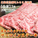 【ふるさと納税】北海道 黒毛和牛 カドワキ牛 サーロイン ステーキ 3枚 200~220g/枚【冷凍】 【 ふるさと納税 人気 おすすめ ランキング 肉 牛肉 牛サーロイン 牛ロース 牛ヒレ 牛ひき肉 おいしい 美味しい 北海道 豊浦町 送料無料 】 TYUAE006