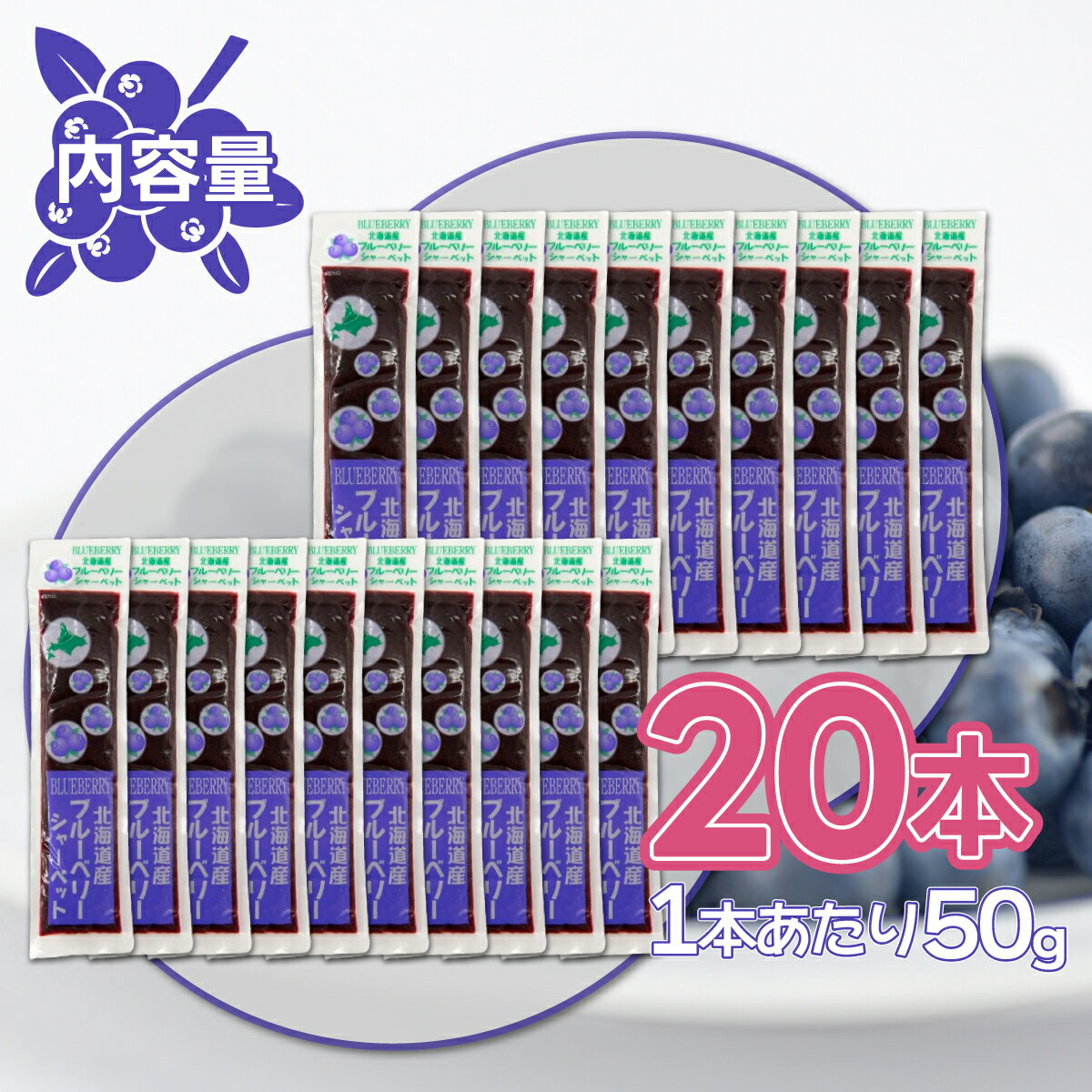 【ふるさと納税】北海道 豊浦町 ブルーベリーシャーベット 20本【 ふるさと納税 人気 おすすめ ランキング 果物 メロン めろん 果物 ブルーベリー 国産ブルーベリー ブルーベリーシャーベット 大容量 おいしい 美味しい 甘い 北海道 豊浦町 送料無料 】TYUN012
