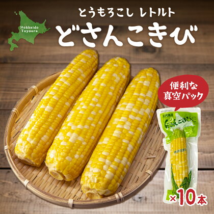 北海道産 とうもろこし 10本 どさんこきび 【 ふるさと納税 人気 おすすめ ランキング 野菜 その他野菜 とうもろこし トウモロコシ 国産 加工食品 レトルト パウチ おいしい 美味しい 北海道 豊浦町 送料無料 】 TYUO004