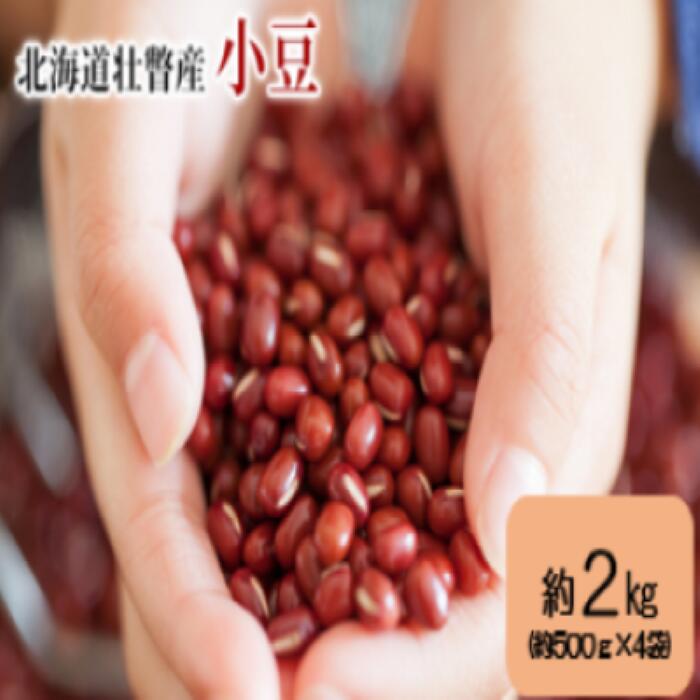 【ふるさと納税】北海道壮瞥産 小豆 約2kg(約500g×4袋)【 ふるさと納税 人気 おすすめ ランキング 北海道 壮瞥 小豆 あずき 豆 あずき茶 赤飯 贈...