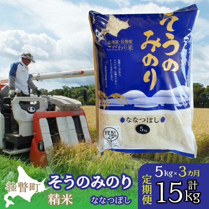 【ふるさと納税】【3ヵ月定期配送】（精米5kg）そうのみのり