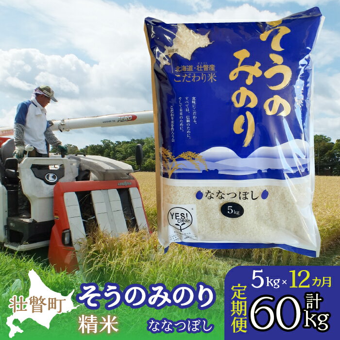 【ふるさと納税】【1年定期配送】（精米5kg）そうのみのり『