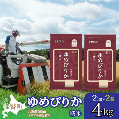 北海道産 ゆめぴりか 精米 4kg ふるさと納税 人気 おすすめ ランキング 北海道 壮瞥 精米 米 白米 ゆめぴりか 甘い おにぎり おむすび こめ 贈り物 贈物 贈答 ギフト セット 北海道 壮瞥町 送料無料 SBTD025