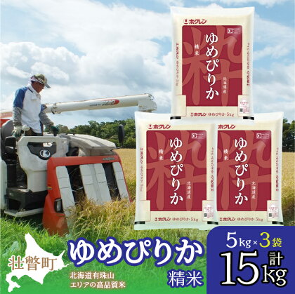 北海道産 ゆめぴりか 精米 15kg ふるさと納税 人気 おすすめ ランキング 北海道 壮瞥 精米 米 白米 ゆめぴりか 甘い おにぎり おむすび こめ 贈り物 贈物 贈答 ギフト セット 北海道 壮瞥町 送料無料 SBTD041