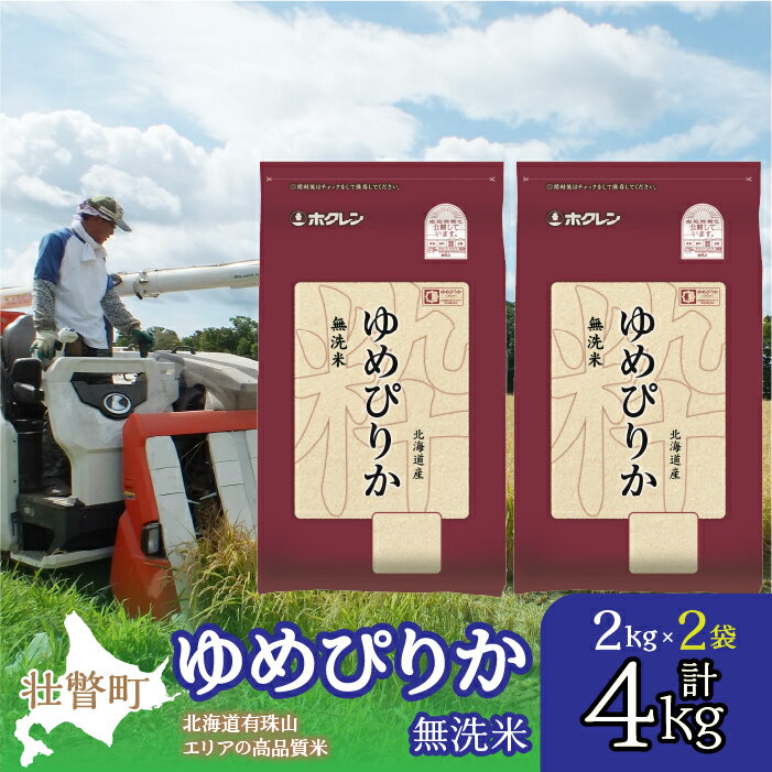 【ふるさと納税】北海道産 ゆめぴりか 無洗米 4kg ふるさ