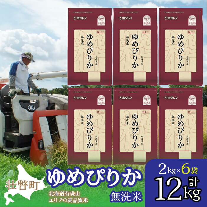 【ふるさと納税】北海道産 ゆめぴりか 無洗米 12kg ふる