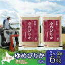 【ふるさと納税】【令和6年産】(玄米6kg)ホクレンゆめぴりか(3kg×2袋) 【 ふるさと納税 人気 おすすめ ランキング 北海道産 壮瞥 玄米 米 ゆめぴり...
