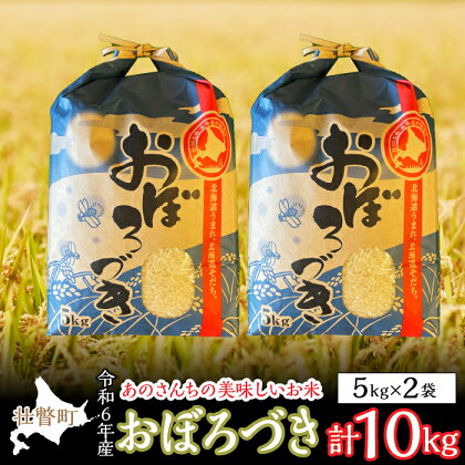 ◎令和6年産米 新米 2024年10月上旬よりお届け◎北海道壮瞥産 あのさんちの美味しいお米 おぼろづき　精米5kg×2袋 ふるさと納税 人気 おすすめ ランキング 米 こめ 精米 白米 ご飯 ごはん おぼろづき 北海道 壮瞥町 送料無料 SBTL004