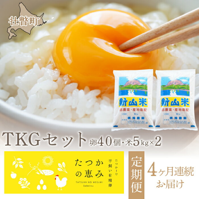 1位! 口コミ数「0件」評価「0」北海道壮瞥町 TKGセット 同月2品別配送・4ヶ月定期便 【 ふるさと納税 人気 おすすめ ランキング 米 こめ 白米 ご飯 ごはん ななつ･･･ 