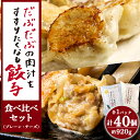 【ふるさと納税】だぶだぶの肉汁をすすりたくなる餃子 食べ比べセット 40個(プレーン・チーズ 各20個) ぎょうざ 冷凍 ギョウザ おつまみ おかず 中華 惣菜...