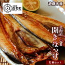 【ふるさと納税】 開きほっけ×12枚 満足セット<斉藤水産> ほっけ ホッケ 法華 開き 魚 セット 北海道ふるさと納税 白老 ふるさと納税 北海道