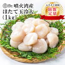 【ふるさと納税】 【数量限定】噴火湾産 ホタテ玉冷大（1kg）＜斉藤水産＞ほたて ホタテ 帆立 貝柱 貝 特大 ホタテ玉冷 北海道ふるさと納税 白老 ふるさと納税 北海道 【AM062】