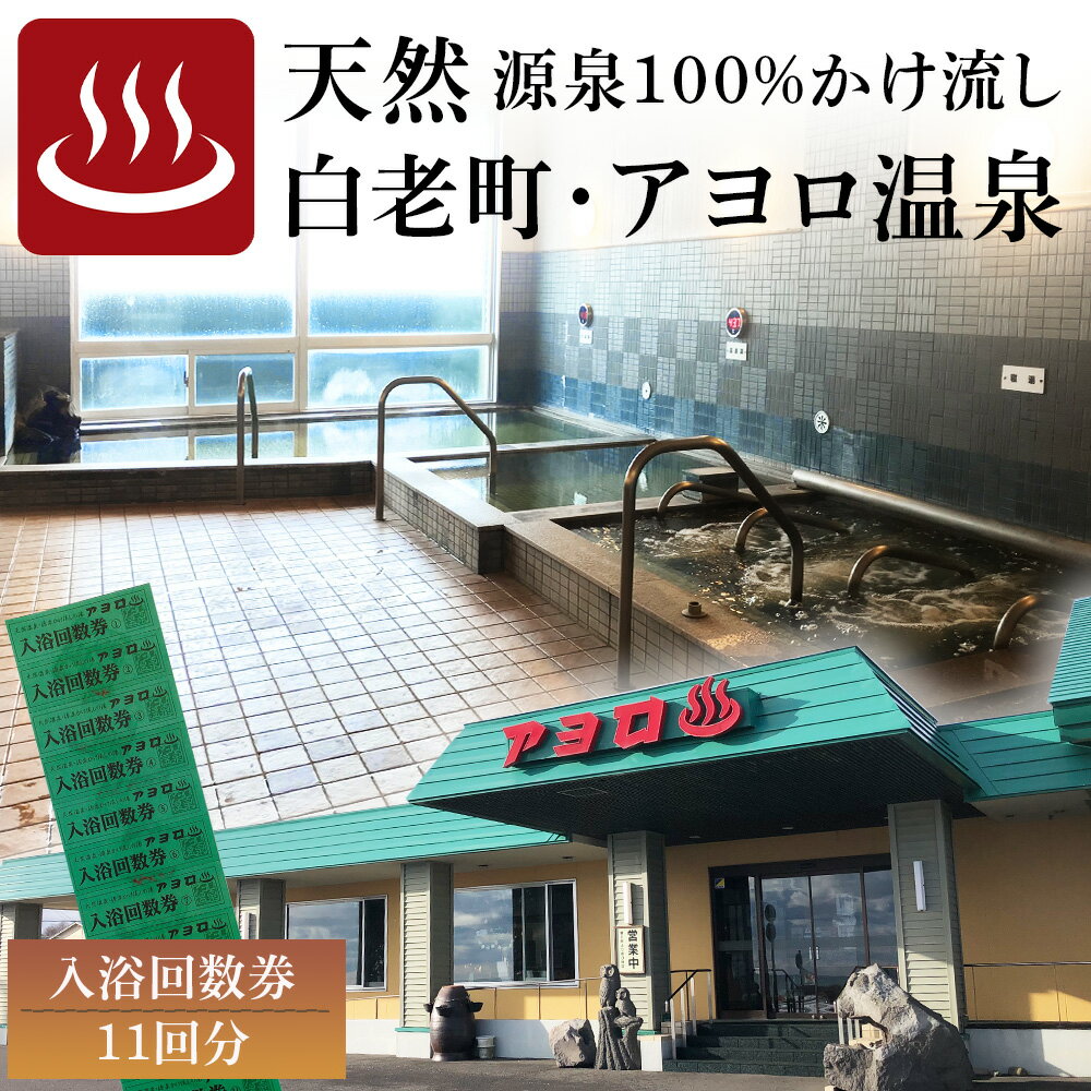 白老町 アヨロ温泉 入浴回数券 11回分 入浴チケット 風呂 リラクゼーション CF001入浴券 温泉チケット 体験 源泉 かけ流し 北海道ふるさと納税 白老 ふるさと納税 北海道