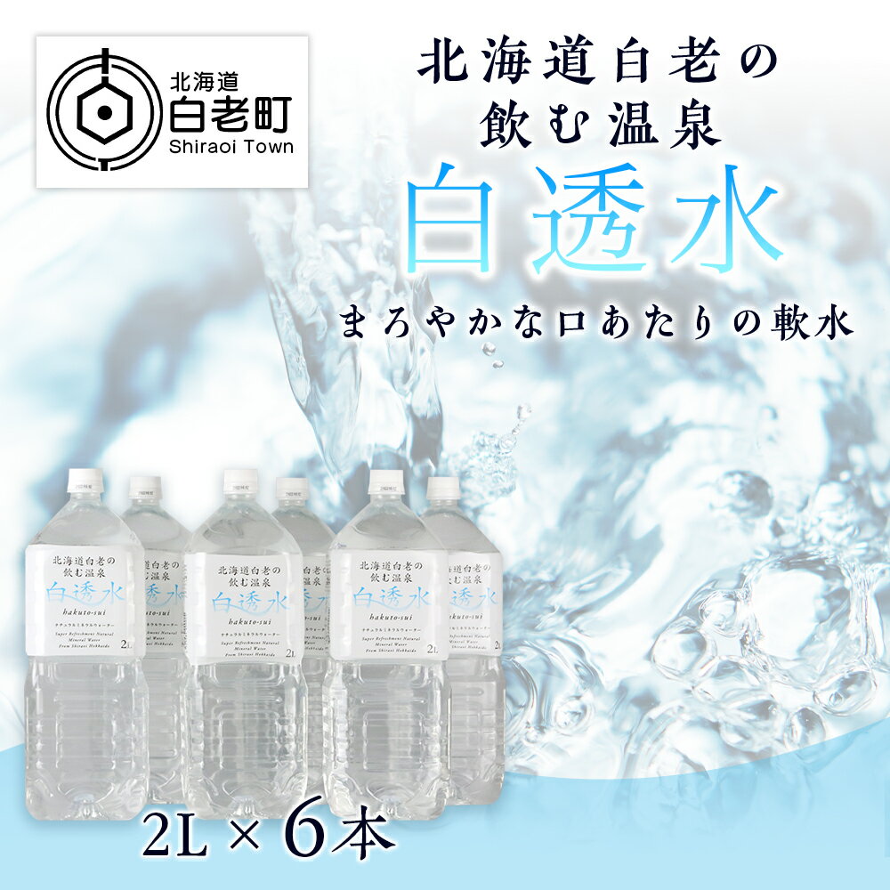 1位! 口コミ数「0件」評価「0」飲む白老温泉水 〜白透水〜 2L×6本水 ミネラルウォーター 白老温泉水 白透水 北海道ふるさと納税 白老 ふるさと納税 北海道