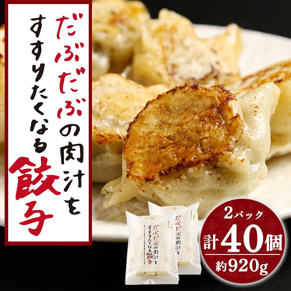 だぶだぶの肉汁をすすりたくなる餃子 40個(20個入×2パック)餃子 肉料理 ぎょうざ ギョウザ 惣菜 北海道ふるさと納税 白老 ふるさと納税 北海道 夏ギフト