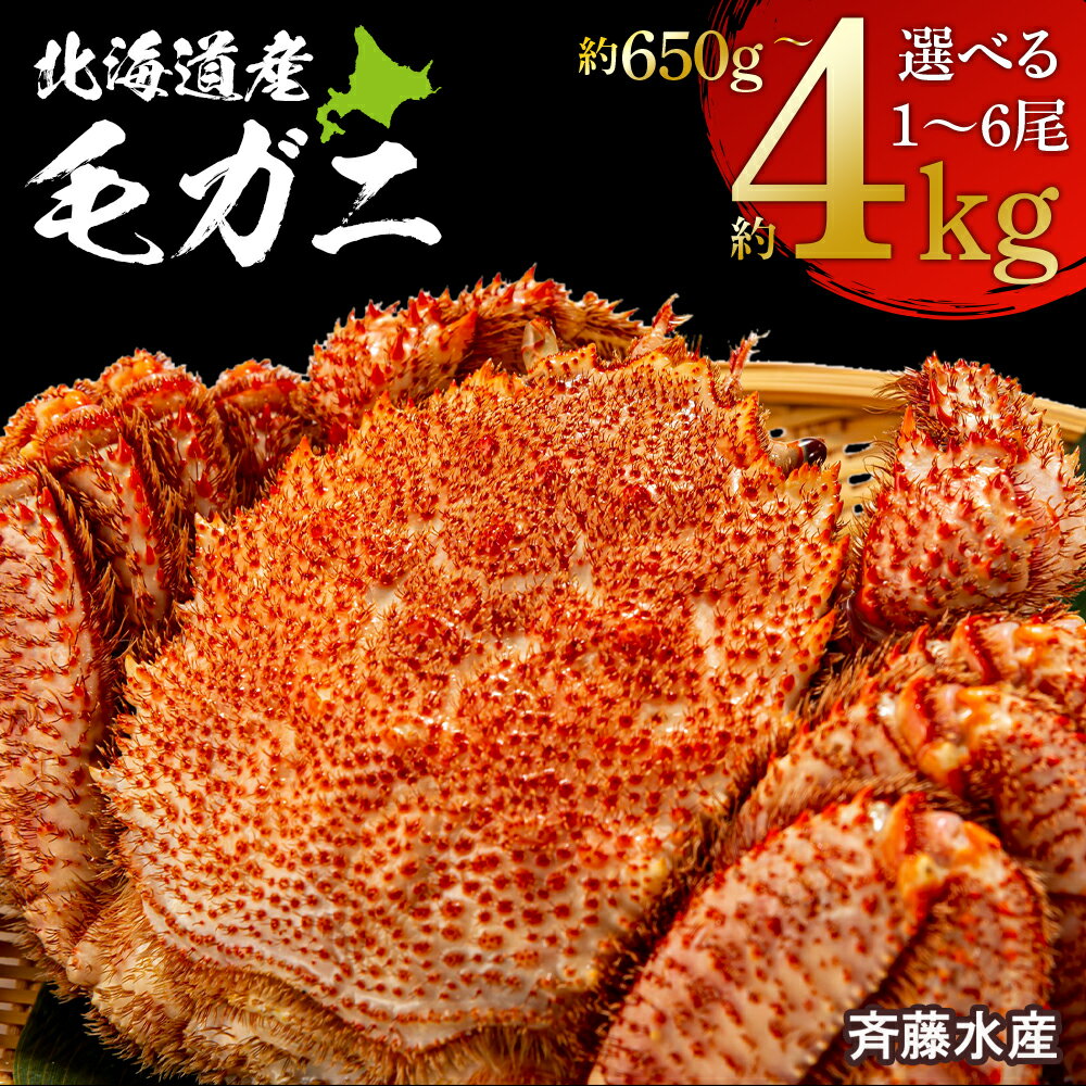 【ふるさと納税】冷凍毛がに 選べる650g〜4kg 大サイズ〜特特大サイズ 1尾〜6尾 【斉藤水産】毛がに 毛ガニ 毛蟹 ケガニ 毛かに 毛カニ 蟹 カニ 白老...
