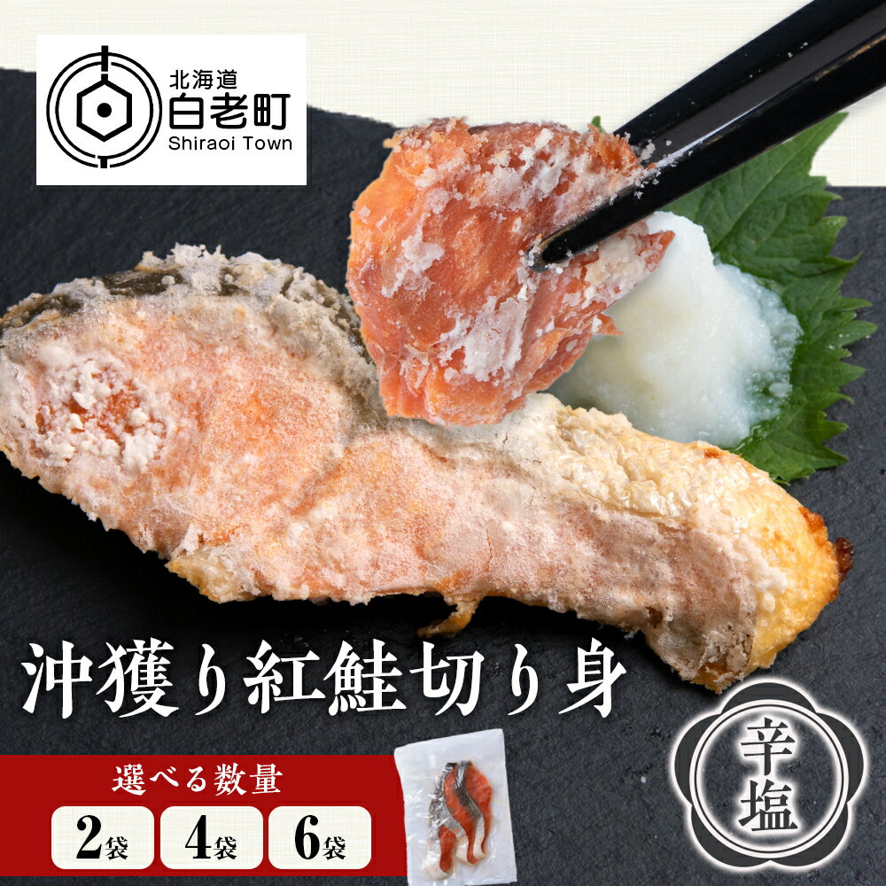 【ふるさと納税】沖捕り辛塩紅鮭切身 選べる2袋〜6袋 1袋3切入り 北海道 鮭 魚 さけ 海鮮 サケ 切り身 おかず お弁当 冷凍 ギフト AQ050北海道ふる...