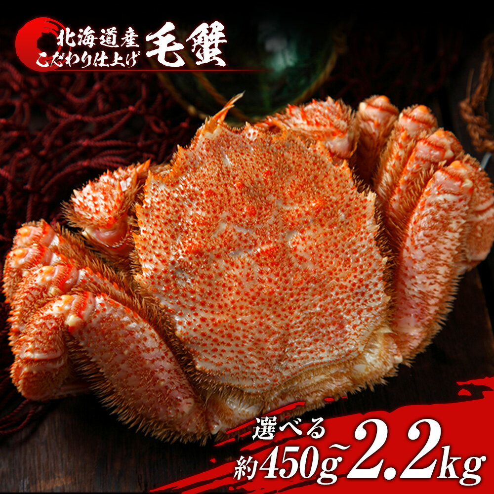 【ふるさと納税】毛蟹 ボイル済み 冷凍 選べる1尾〜5尾セット 1尾約450g BM242ボイル 毛がに 毛ガニ 毛蟹 ボイル 蟹 カニ 北海道ふるさと納税 白...