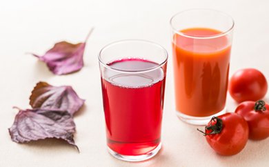 厚真のお母さん手作り!こだわりドリンク 4本セット(紫蘇・トマト 500ml×2本)[厚真町][手づくりグループあすなろ] しそ 紫蘇 とまと トマト ジュース 手づくり セット 北海道 [AXAQ005]