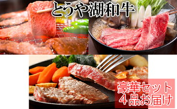 【ふるさと納税】洞爺湖和牛豪華セット　＜4品お届け＞　【定期便・牛肉・お肉】　お届け：2021年3月下旬まで