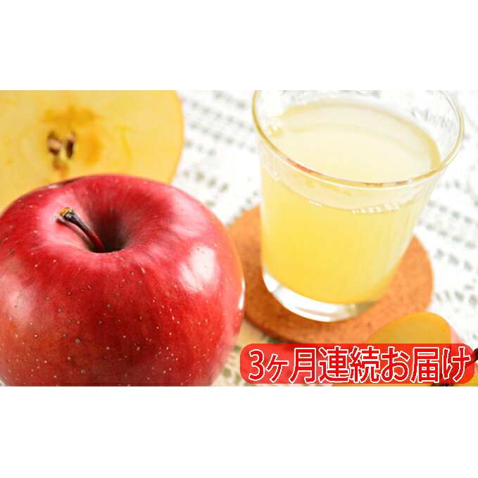 【ふるさと納税】りんごジュース「洞爺湖の露」30本　3ヶ月連続お届け　【定期便・野菜ジュース・果物・フルーツ・果実飲料・ジュース・りんご・リンゴ・林檎】