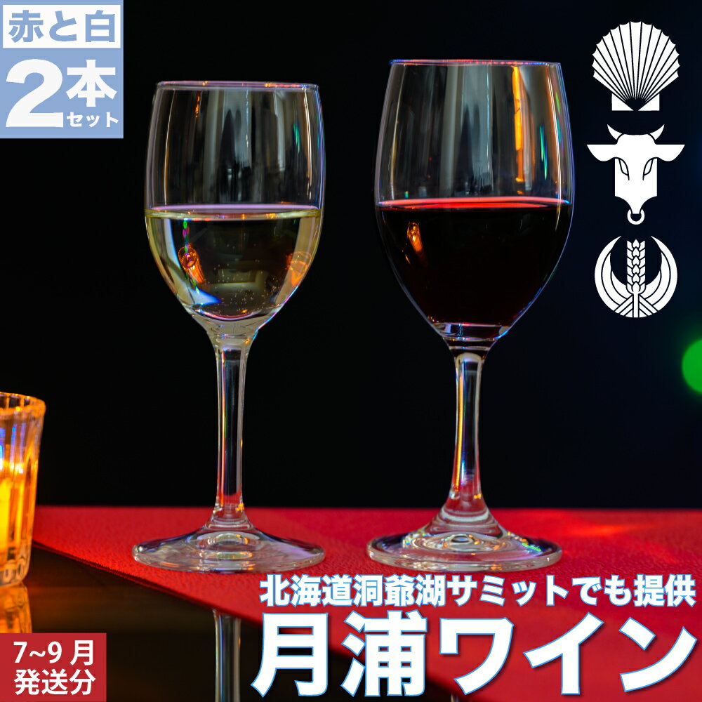 【ふるさと納税】月浦ワイン2本セット（白・赤750ml）7月～9月配送［冷蔵］白・赤ワイン　【 お酒 赤ワイン 白ワイン アルコール ワインセット 飲み比べ フルーティ 深い味わい 家飲み 宅飲み お祝い 記念日 】　お届け：2023年7月～9月末まで