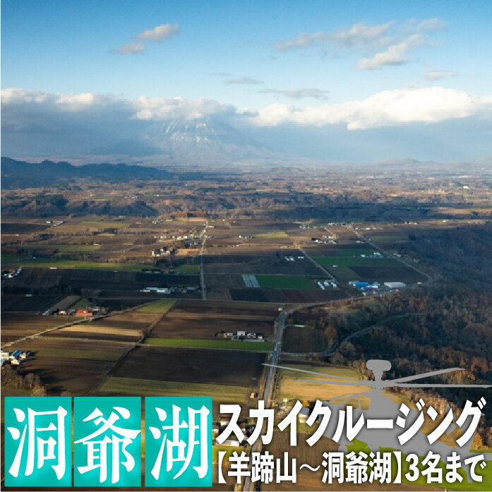 24位! 口コミ数「0件」評価「0」2024洞爺湖スカイクルージング約20分【羊蹄山～洞爺湖】3名様まで　【 体験チケット ヘリコプター 空中散歩 自然 満喫 遊覧飛行 思い出･･･ 