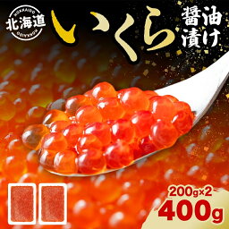 【ふるさと納税】北海道産 いくら醤油漬け 200g 2パック 計400g 北海道 イクラ醤油漬け 小分け いくら 国産 イクラ 海鮮 魚介 魚卵 海産物 醤油漬け 鮭いくら 新鮮 寿司 刺身 お取り寄せ グルメ ご褒美 送料無料　【 魚貝類 】