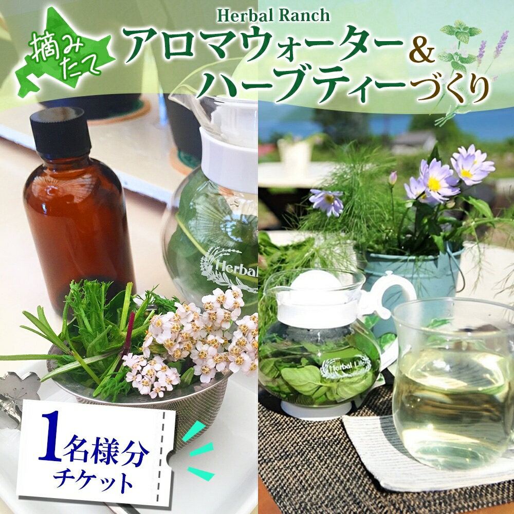 【ふるさと納税】北海道 アロマ ウォーター 蒸留 摘みたて ハーブティー 体験 ハーブ フレッシュ オリジナル ハーブ畑 天然 リラックス 癒し リラクゼーション ハーバルランチ 送料無料 洞爺湖