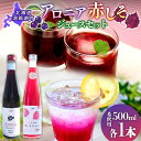 【ふるさと納税】北海道産 赤しそジュース アロニアジュース 500ml 各1本 希釈用 赤しそ アロニア 果汁 ジュース ドリンク 飲料 飲み物 フルーツ しそ シソ 紫蘇 贈答 詰め合わせ お取り寄せ 送料無料 ピュアフーズとうや 北海道 洞爺湖町