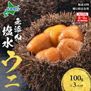【ふるさと納税】【先行予約】北海道 無添加塩水 ウニ 100g 3パック 11月上旬~12月上旬頃まで順次出荷 バフン ムラサキ うに 雲丹 海鮮 小川商店 お届け:11月上旬~12月上旬頃まで ※配送日時・曜日指定不可・水揚げ後順次出荷のみ対応となります。
