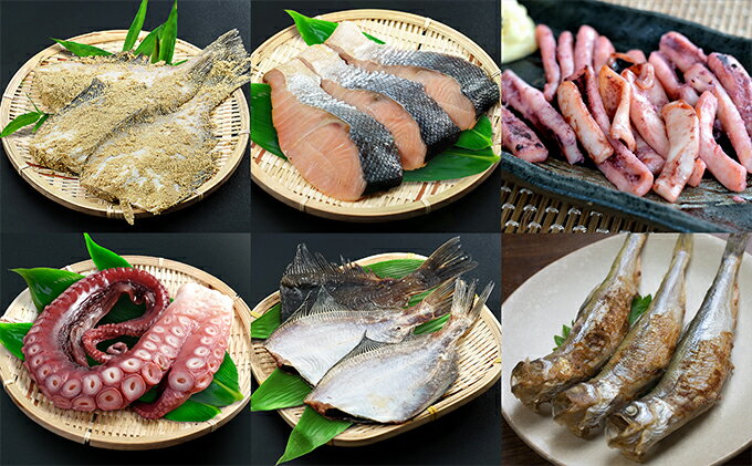 【ふるさと納税】漁師手作り魚詰め合わせセットB　【魚介類・魚貝類・鮭・いか・たこ・カレイ・ししゃも・セット・詰め合わせ】
