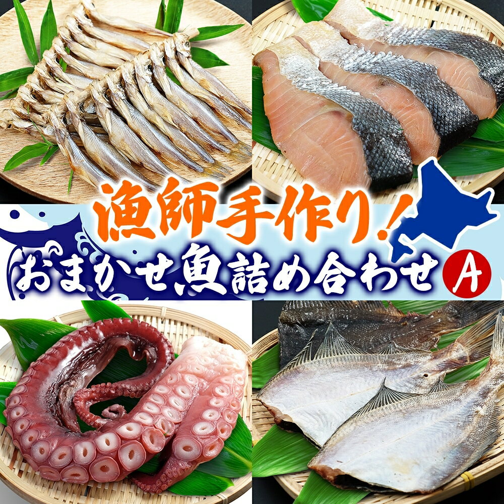 漁師手作り魚詰め合わせセットA [魚介類・魚貝類・鮭・いか・たこ・カレイ・ししゃも・セット・詰め合わせ]