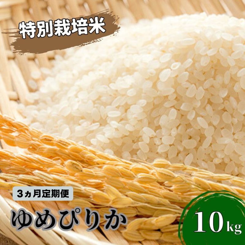 【ふるさと納税】◆3ヵ月連続お届け お米の定期便◆北海道日高【田中農園】R5年産 ゆめぴりか 10kg JGAP認証　【定期便・ 米 お米 ゆめぴりか 北海道 モチモチ 定期便 おにぎり 令和4年産 】　お届け：2023年10月から順次発送