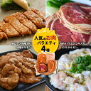 【ふるさと納税】かじたの特製 【お試し】人気のお肉バラエティ4種セット[11-818]