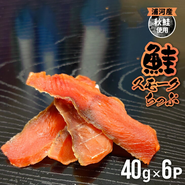 北海道日高産 さけスモークちっぷ(40g×6P)[25-1289]