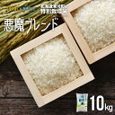 【ふるさと納税】【令和5年産】北海道浦河町の特別栽培米「悪魔ブレンド」精米(10kg×1袋)[37-1224] 北海道 浦河 ふるさと納税 ななつぼ..