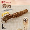 犬用「鹿の角(四つ割り)」Lサイズ×1本 北海道 浦河 ふるさと納税 鹿の角 鹿 犬用 ワンちゃん おもちゃ 玩具 デンタルケア 送料無料