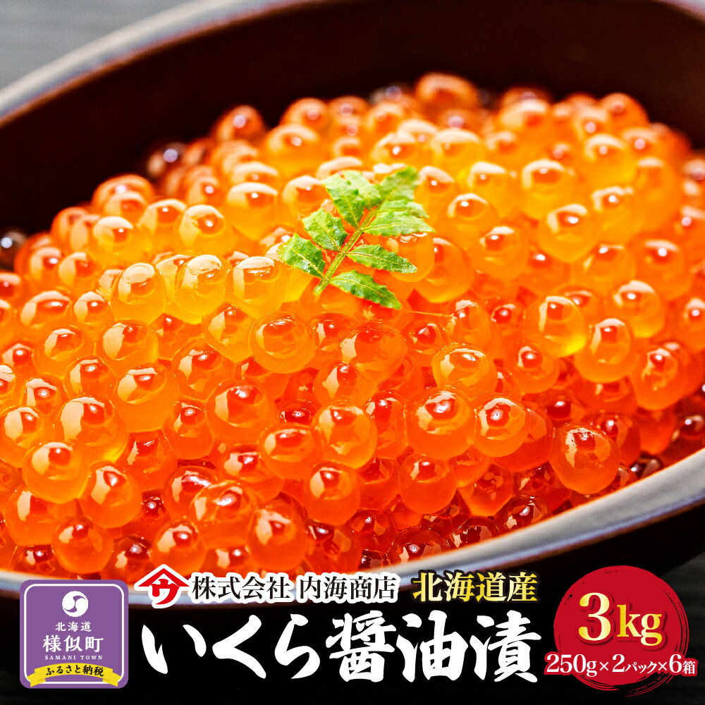 【ふるさと納税】いくら醤油漬500g（250g×2）×6箱＜