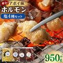【ふるさと納税】希少!アポイ豚ホルモン ホルモン塩4種セット(計950g) | 肉 お肉 にく 食品 人気 おすすめ 送料無料 ギフト