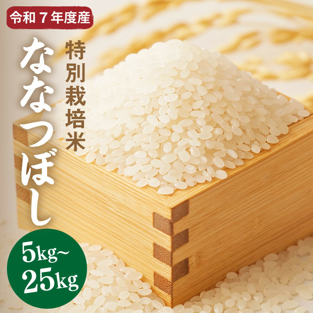 [R7年産新米]北海道産特別栽培米 アポイ米(ななつぼし)5kg〜25kg