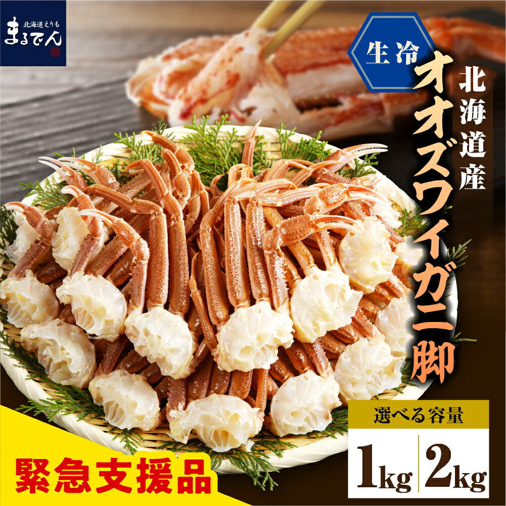 【ふるさと納税】 生 オオズワイガニ 脚 ( 選べる 1kg / 2kg )/ おおずわいがに おおずわい蟹 大ズワイガニ 大ずわいがに 大ズワイ蟹 蟹 カニ ...