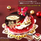 【ふるさと納税】北海道・新ひだか町のクリスマスケーキ『ダブルショコラ』２つの味わい♪チョコレートケーキ【お届け予定：12/20〜12/24】冷凍発送