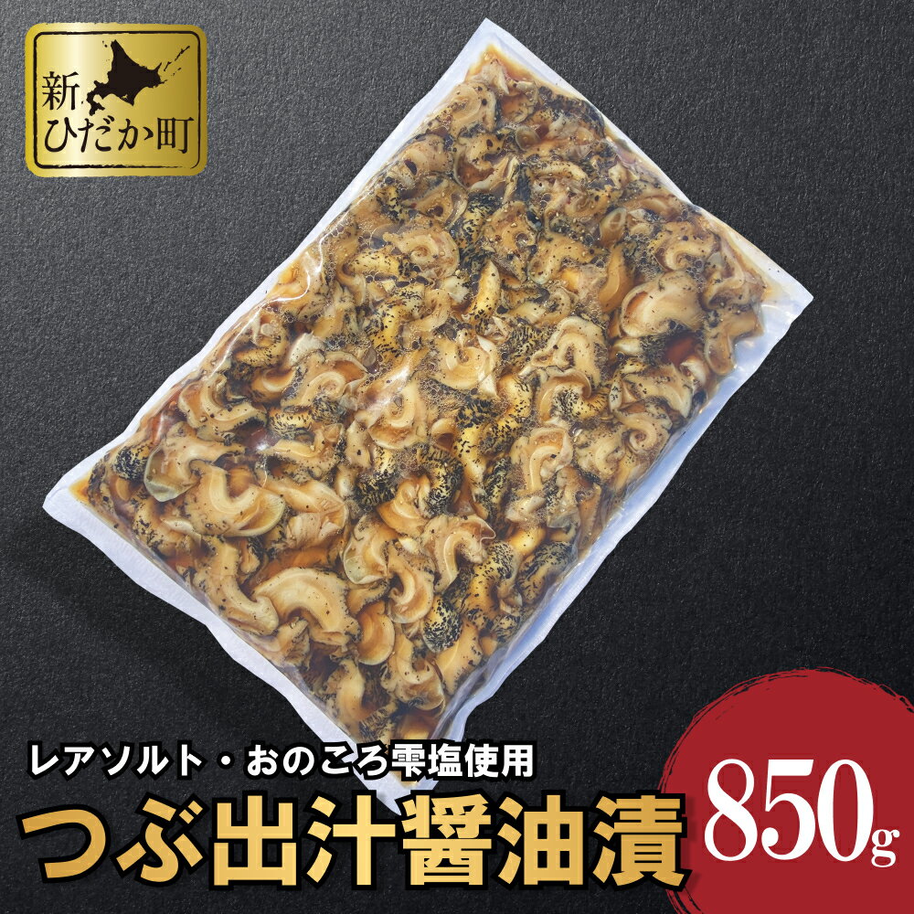 【ふるさと納税】 北海道産 つぶ 出汁醤油 漬 850g 煮つぶ ツブ 煮ツブ つぶ貝 貝 貝類 魚介 おつまみ 食材 海鮮 海産物 北海道 新ひだか町