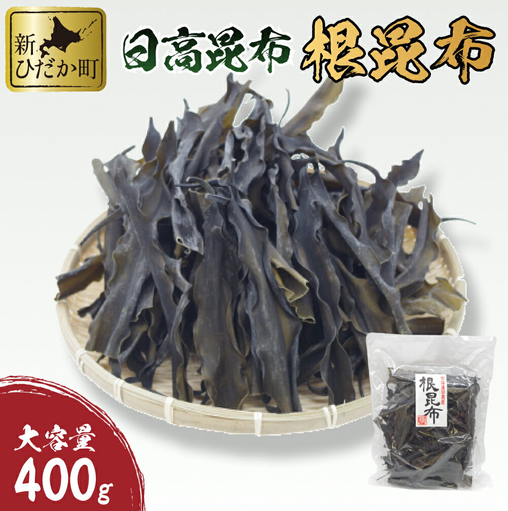 【ふるさと納税】 北海道産 日高昆布 根昆布 400g 大容