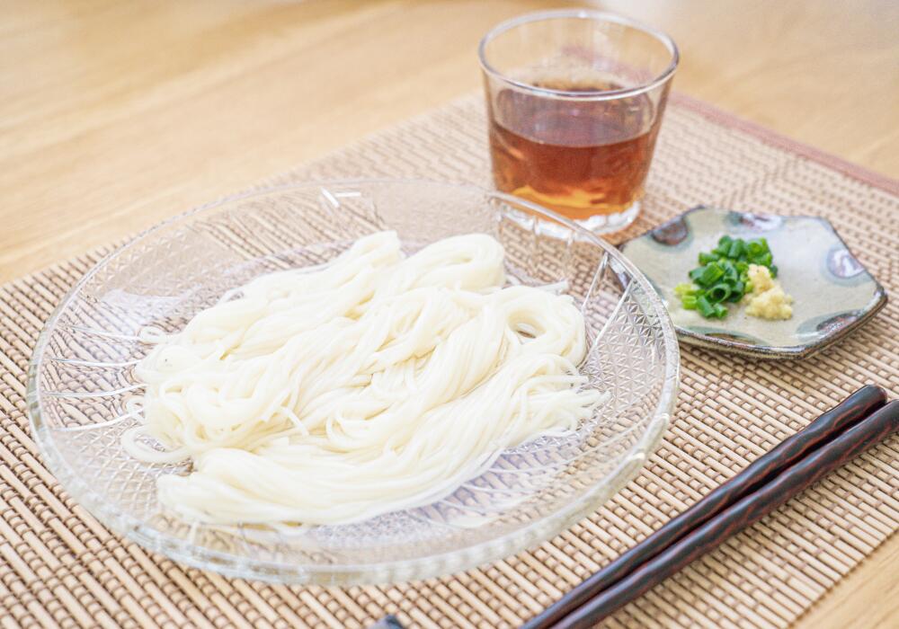 【ふるさと納税】おとふけ乾麺セット (うどん・ひやむぎ) 合