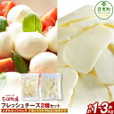 【ふるさと納税】花畑牧場 フレッシュチーズ2種セット <選べる容量> 計約1kg / 計約2kg / 計約3kg モッツァレラチーズ チーズ モッツァレラ 生乳...